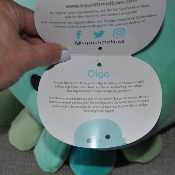New with Tags 12" Olga the Octopus Stackable Squishmallow KellyToy Plush - Picture 4 of 4